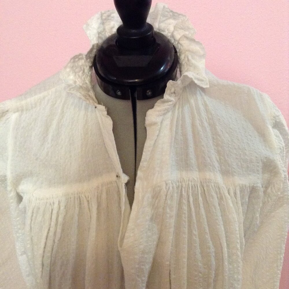 Antique c. 1920s White Nightgown - Picture 3 of 6